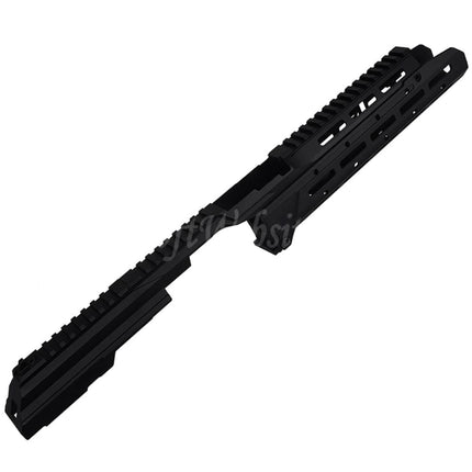 5KU Chassis SAG Style MK3.1 Monolithic M-Lok Handguard Rail System Railed Dust Cover Set For CYMA AKM AK74 AK105 Series AEG Rifles Airsoft Black