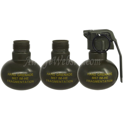 APS HAKKOTSU 3er-Pack Thunder C Co2-Schallgranate M67 Hülle Flaschenverpackung mit Kern