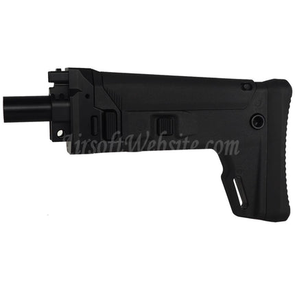 BBT ACR Style 7-Position Telescoping Side Folding Stock Suitable For Maruyama ISO556 GBB SMG Rifle Black