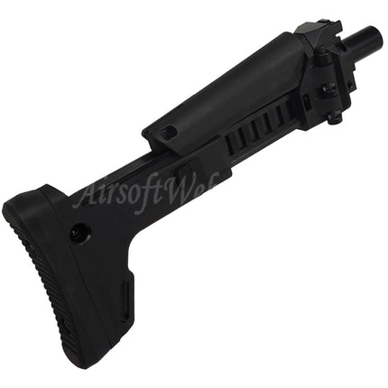 BBT ACR Style 7-Position Telescoping Side Folding Stock Suitable For Maruyama ISO556 GBB SMG Rifle Black