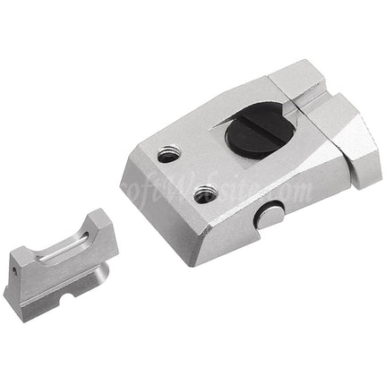 5KU CNC Aluminum Optic Fiber Front Sight Adjustable Rear Sight For KJ Works ASG CZ Shadow2 Series GBB Pistols Airsoft