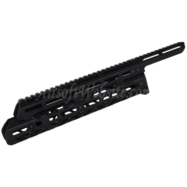5KU Long Monolithic M-Lok Handguard Rail System For Tokyo Marui Saiga-12K Series Shotgun Airsoft Black