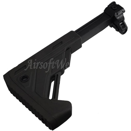 E&C 5-Positions Retractable Folding Stock Suitable For 20mm Picatinny Rail E&C SIG MPX MCX Series Rifles Airsoft