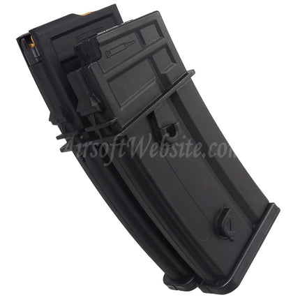 BATTLEAXE 1000rd Electric Sound Control Winding Dual Magazine Suitable For G36 Series AEG Rifles Airsoft Black
