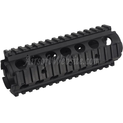 Airsoft Website 170mm CNC Aluminum KAC Style M4A1 M4CQB RAS Handguard Rail System with Rail Cover Suitable For CYMA E&C D-Boys G&P Classic Army KWA G&G Tokyo Marui M4 M16 Series AEG Rifles Black
