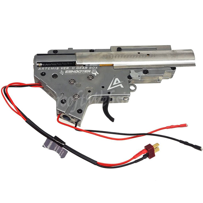 APS Artemis Version 2 V2 Gearbox with E-Shooter ETU For M4 M16 Series AEG EBB Rifles Airsoft Rear Wired