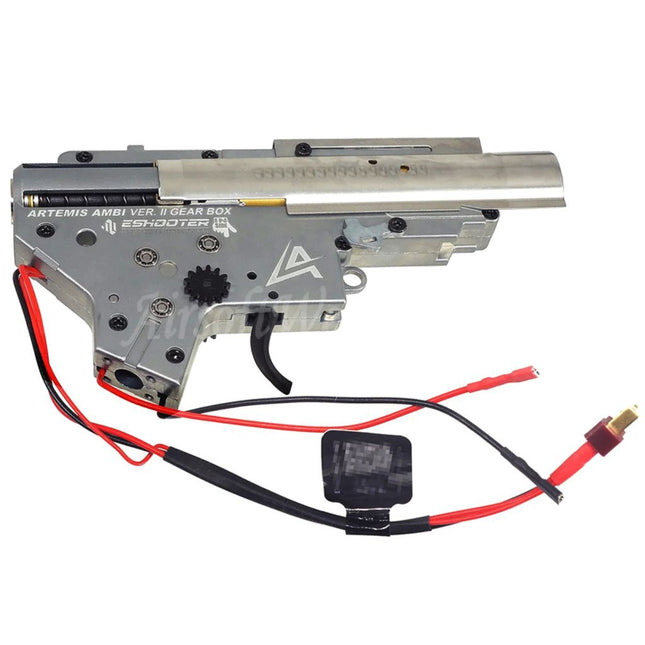 APS Artemis Version 2 V2 Gearbox Ambidextrous with E-Shooter ETU For M4 M16 Series AEG EBB Rifles Airsoft Rear Wired