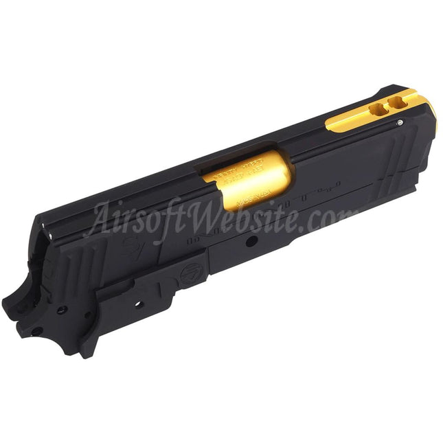 Bomber Airsoft CNC Aluminum SVI Infinity Tiki Style Barrel Slide Middle Frame Kit Set For Tokyo Marui Hi-Capa 5.1 Series GBB Pistols