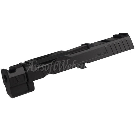 Bomber Airsoft CNC Stainless Steel P320 NOS Style Barrel with Compensator Slide Set For SIG Air VFC M17 M18 Series GBB Pistols