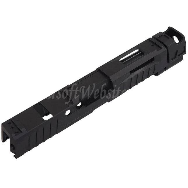 Bomber Airsoft CNC Stainless Steel P320 NOS Style Barrel with Compensator Slide Set For SIG Air VFC M17 M18 Series GBB Pistols