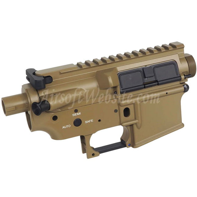 E&C Metal Body Upper Lower Receiver Suitable For E&C Tokyo Marui M4 M16 Series AEG Rifles Airsoft Dark Earth