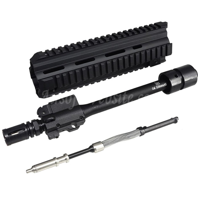 CYMA CGS HK416D Handguard Rail System Inner Outer Barrel Front Set Suitable For CYMA CGS HK416 Series GBB Rifles Airsoft Black