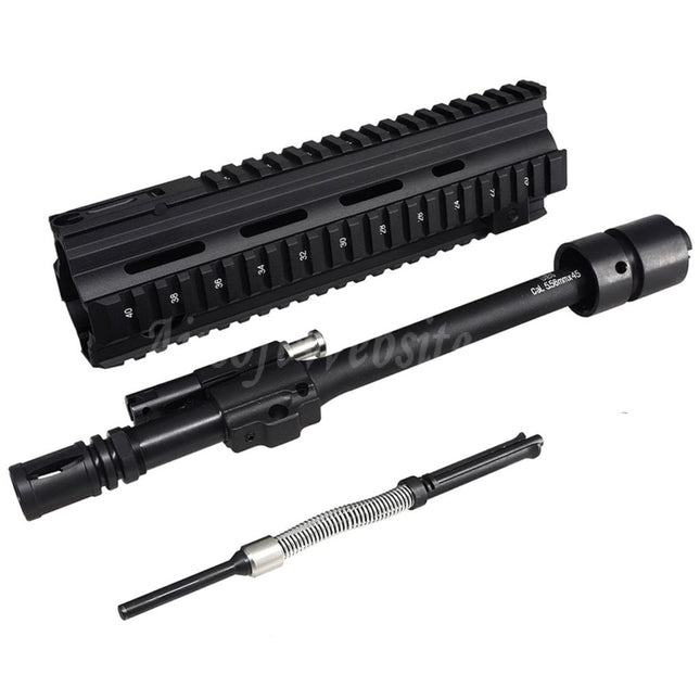 CYMA CGS HK416A5 Handguard Rail System Inner Outer Barrel Front Set Suitable For CYMA CGS HK416 Series GBB Rifles Airsoft Black