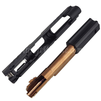 5KU CNC Aluminum Infinity IMM Style Barrel Slide Middle Frame Kit Complete Set Suitable For Tokyo Marui Hi-Capa Series GBB Pistols Airsoft