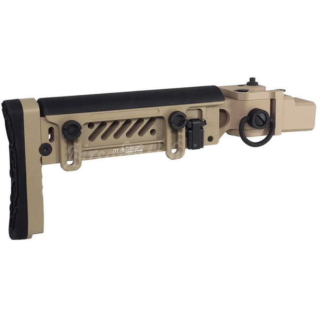 5KU PT-5 Side Folding Stock Suitable For GHK AKM V3 Series GBB Rifles Airsoft
