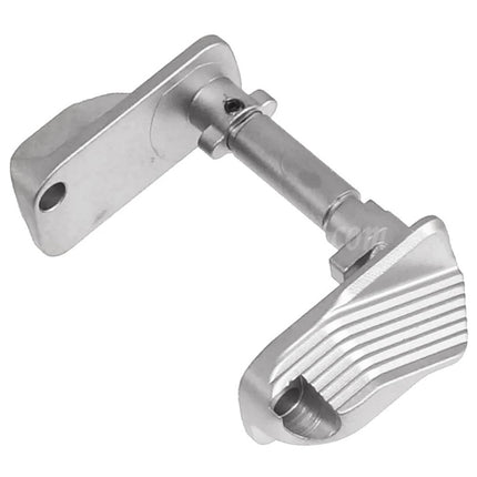 5KU CNC Stainless Steel Thumb Safety-Ambi Type-D For KJ Works ASG CZ Shadow2 Series GBB Pistols Airsoft