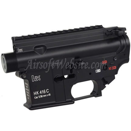 CYMA CGS HK416C Metal Body Upper Lower Receiver Set Suitable For CYMA CGS HK416 Tokyo Marui M4 Series MWS GBB Rifles Airsoft Black