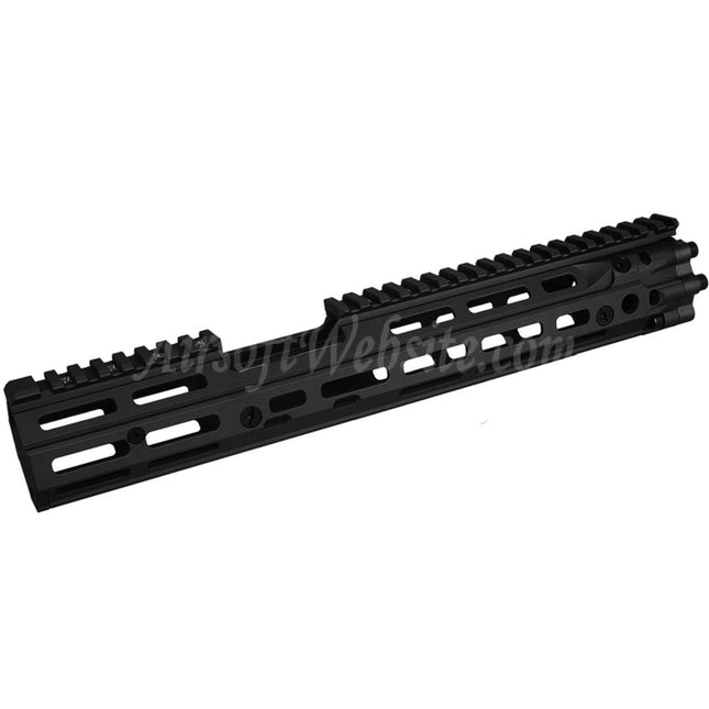 CYMA Daniel Defense Licensed CNC Aluminum 13 Inches Free Float M-LOK RIS III FSP Handguard Rail System Suitable For CYMA E&C D-Boys G&P Classic Army KWA G&G Tokyo Marui M4 M16 Series AEG Rifles Airsoft