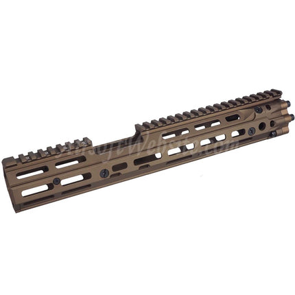 CYMA Daniel Defense Licensed CNC Aluminum 13 Inches Free Float M-LOK RIS III FSP Handguard Rail System Suitable For CYMA E&C D-Boys G&P Classic Army KWA G&G Tokyo Marui M4 M16 Series AEG Rifles Airsoft