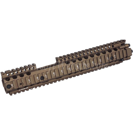 CYMA Daniel Defense Licensed CNC Aluminum 12.5 Inches Free Float RIS II FSP Rail Handguard Rail System Suitable For CYMA E&C D-Boys G&P Classic Army KWA G&G Tokyo Marui M4 M16 Series AEG Rifles Airsoft