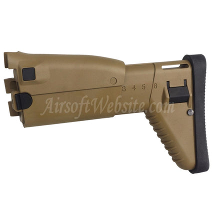 CYMA 6-Positions Retractable Stock Suitable For CYMA Cybergun SCAR-L Series AEG Rifles Airsoft