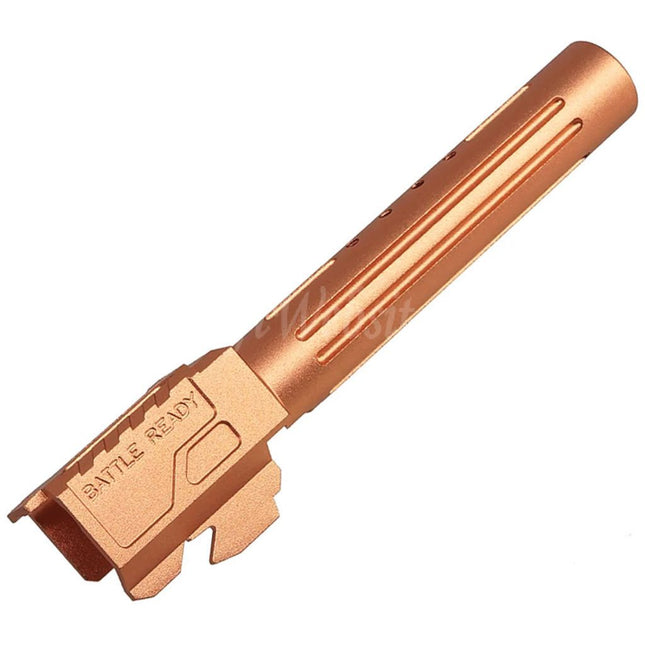 5KU CNC Aluminum BRA Style Ported Outer Barrel For Tokyo Marui G17 Gen.3 Series GBB Pistols Airsoft