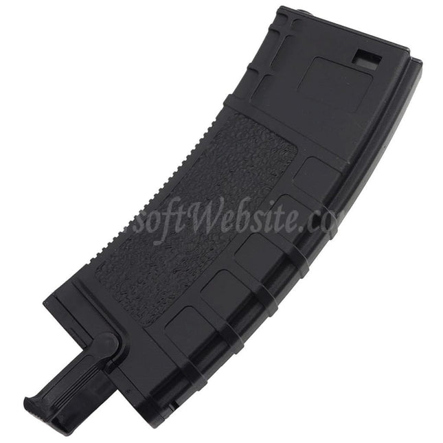 CYMA 400rd Pull-Tab Polymer Winding Hi-Cap Magazine Suitable For M4 M16 Series AEG Rifles Airsoft Black