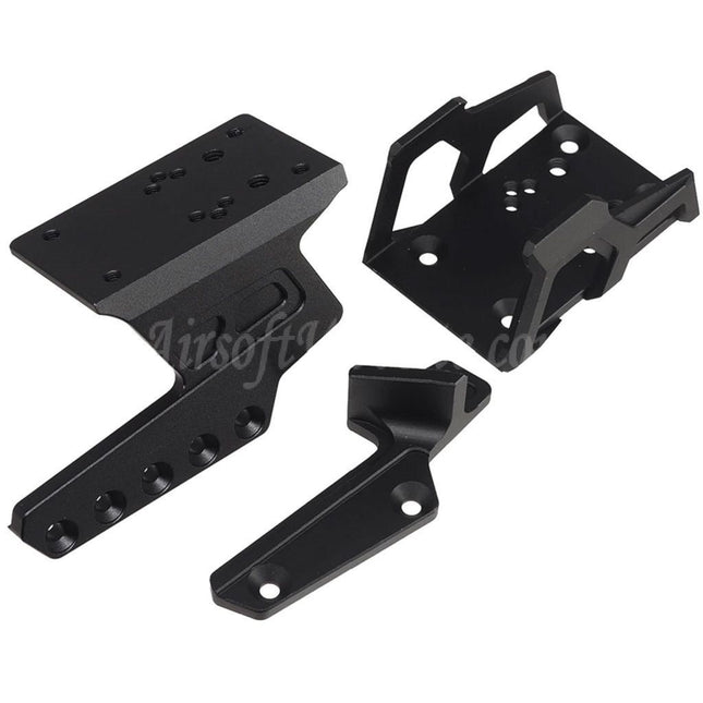 5KU CNC Aluminum Exoskeleton Optic Mount with Thumb Rest For Tokyo Marui Hi-Capa Series GBB Pistols Airsoft