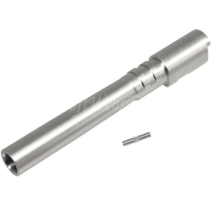 5KU Stainless Steel Outer Barrel +11mm CW Clockwise Thread For KJ Works ASG CZ Shadow2 Series GBB Pistols Airsoft