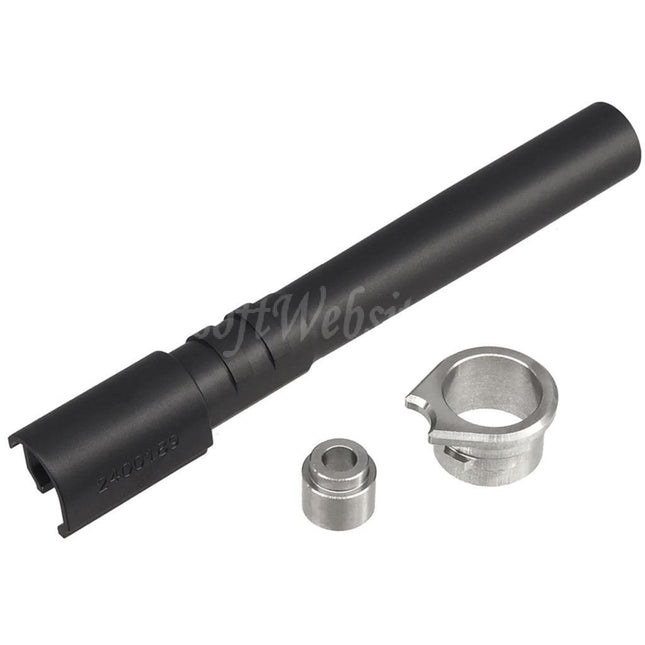 5KU Stainless Steel Outer Barrel +11mm CW Clockwise Thread with Bushing For KJ Works ASG CZ Shadow2 Orange Series GBB Pistols Airsoft