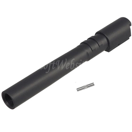 5KU Stainless Steel Outer Barrel +11mm CW Clockwise Thread with Bushing For KJ Works ASG CZ Shadow2 Orange Series GBB Pistols Airsoft