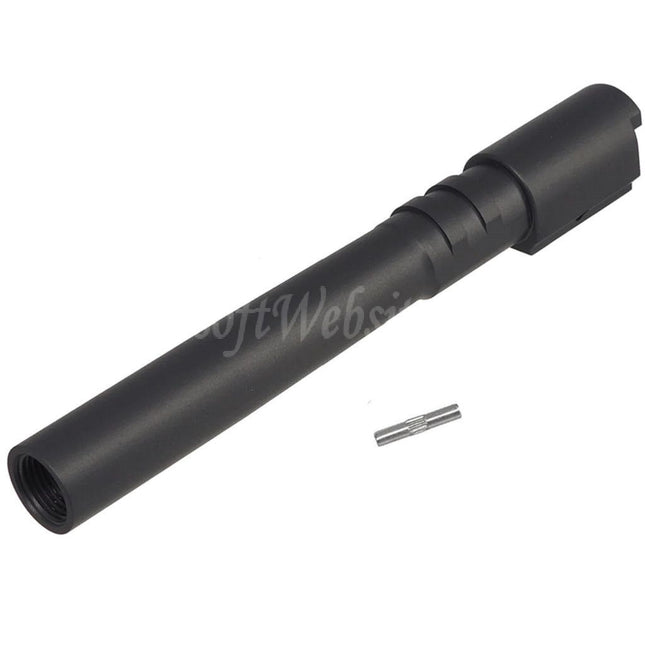 5KU Stainless Steel Outer Barrel +11mm CW Clockwise Thread with Bushing For KJ Works ASG CZ Shadow2 Orange Series GBB Pistols Airsoft