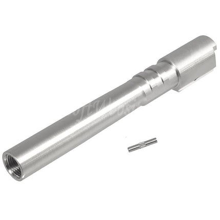 5KU Stainless Steel Outer Barrel +11mm CW Clockwise Thread with Bushing For KJ Works ASG CZ Shadow2 Orange Series GBB Pistols Airsoft