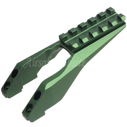 5KU CNC Aluminium M1913 20mm Optikmontage mit Schiene, passend für MMS Handschutz CYMA AKM AK74 AK104 AK105 Serien Gewehre