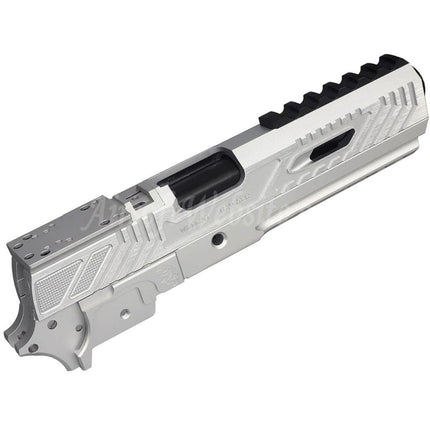5KU CNC Aluminium Limcat Wildcat Tracker Carry Optic Lauf-Schlitten-Mittelrahmen-Kit passend für Tokyo Marui Hi-Capa Serie GBB Airsoft-Pistolen