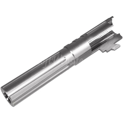 5KU 4.3 Inches Stainless Steel Straight Fluted Outer Barrel +11mm CW Clockwise Thread Suitable For Hi-Capa 4.3 Series GBB Pistols Airsoft