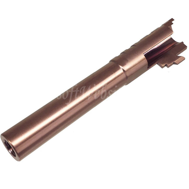 5KU 5.1 Inches Stainless Steel Infinity SVP .45ACP Outer Barrel +11mm CW Clockwise Thread Suitable For Hi-Capa 5.1 Series GBB Pistols Airsoft