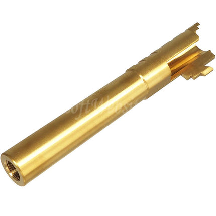 5KU 5.1 Inches Stainless Steel Infinity SVP .45ACP Outer Barrel +11mm CW Clockwise Thread Suitable For Hi-Capa 5.1 Series GBB Pistols Airsoft