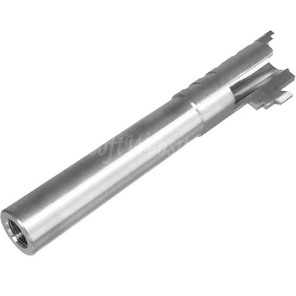 5KU 5.1 Inches Stainless Steel Infinity SVP .45ACP Outer Barrel +11mm CW Clockwise Thread Suitable For Hi-Capa 5.1 Series GBB Pistols Airsoft