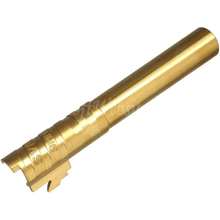 5KU 5.1 Zoll Edelstahl Infinity SVP 9MM Außenlauf +11mm CW Rechtsgewinde Passend für Hi-Capa 5.1 Serie GBB Pistolen Airsoft