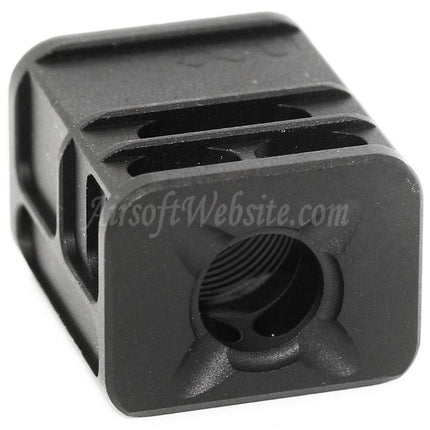 Compensateur 5KU SPARC-L -14 mm CCW pour pistolets Tokyo Marui G17 G18C GBB Airsoft Noir