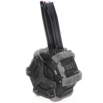 Armorer Works AW Custom 350rd Gas Adaptive Drum Magazine for Hi-Capa GBB Pistols Airsoft