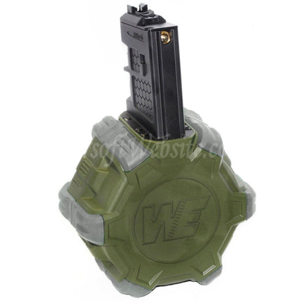 Chargeur à gaz WE (WE-TECH) 350 coups pour fusils WE (WE-TECH) « Open Bolt Type » L85 / SCAR-L / R5C / T65 / HK416 / AR M4 M16 GBB Airsoft