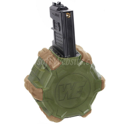 Chargeur à gaz WE (WE-TECH) 350 coups pour fusils WE (WE-TECH) « Open Bolt Type » L85 / SCAR-L / R5C / T65 / HK416 / AR M4 M16 GBB Airsoft