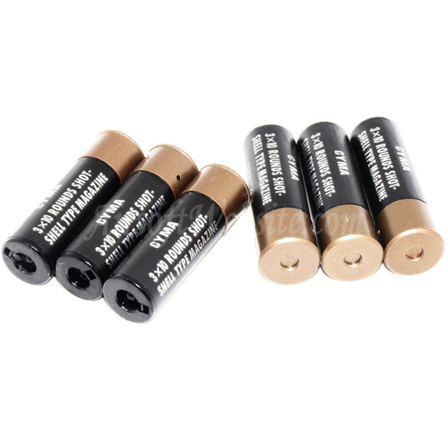 Chargeur de cartouches de rechange pour fusil de chasse CYMA, lot de 6 (30 cartouches chacune) pour fusil de chasse CYMA / Double-Eagle / Tokyo Marui Airsoft