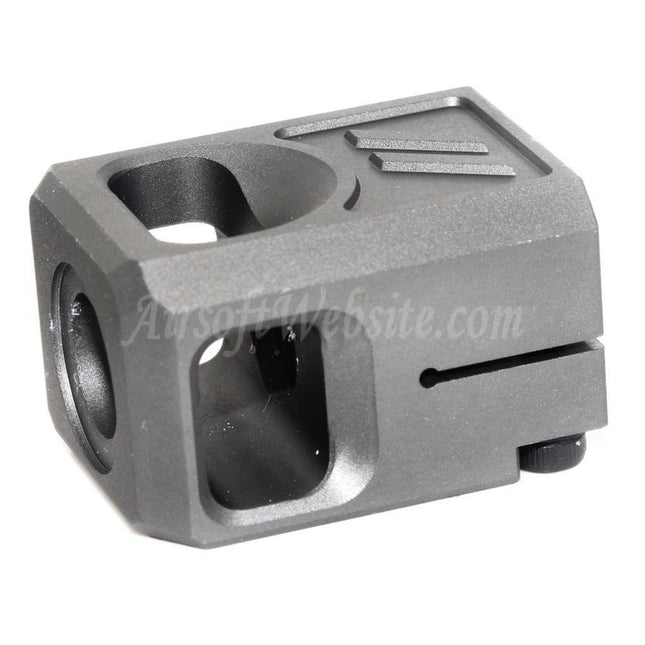 Compensateur en aluminium CNC 5KU V2 -14 mm CCW pour pistolets G17 GBB Airsoft