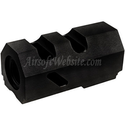 Compensateur en aluminium Revanchist Airsoft - Filetage 14 mm CCW/Sens antihoraire pour pistolets Tokyo Marui Hi-Capa Series GBB Airsoft