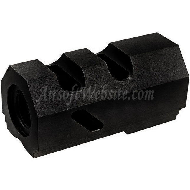 Compensateur en aluminium Revanchist Airsoft - Filetage 14 mm CCW/Sens antihoraire pour pistolets Tokyo Marui Hi-Capa Series GBB Airsoft