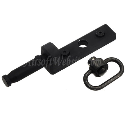 Adaptateur de bipied Golden Eagle M-LOK avec émerillon de sangle QD pour bipied de style Versa Pod Airsoft