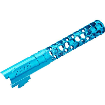 Canon extérieur Dr. Black en aluminium CNC 6063 de 5 pouces (125 mm) de style Favos + 11 mm de rotation dans le sens des aiguilles d'une montre pour pistolets Armorer Works AW WE-TECH Tokyo Marui Hi-Capa série 5.1 GBB Airsoft